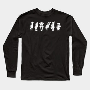 Guitar Headstocks Long Sleeve T-Shirt